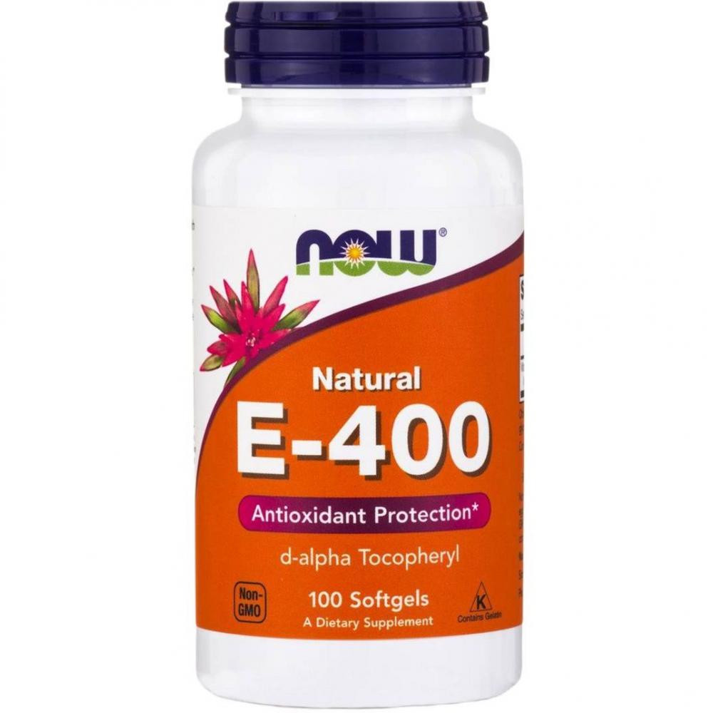 Now Вітамін Е-400  Foods 100 капсул - зображення 1