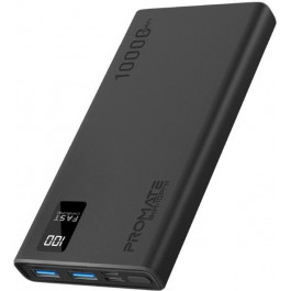   Promate Bolt-10Pro 10000 mAh 2xUSB-A USB-C Black (bolt-10pro.black)