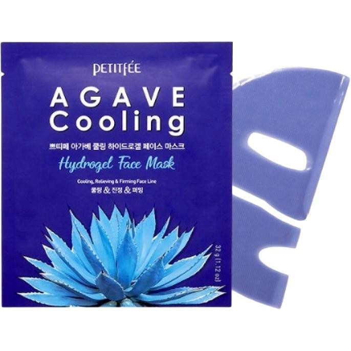 Petitfee Гидрогелевая охлаждающая маска для лица  Agave Cooling Hydrogel Face Mask 32 г (8809508850443) ('880 - зображення 1