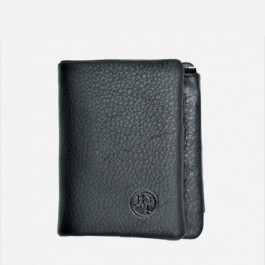 Weatro Чоловічий шкіряний гаманець  10 х 8,5 х 3 см Чорний wtro-nw-168-17-05