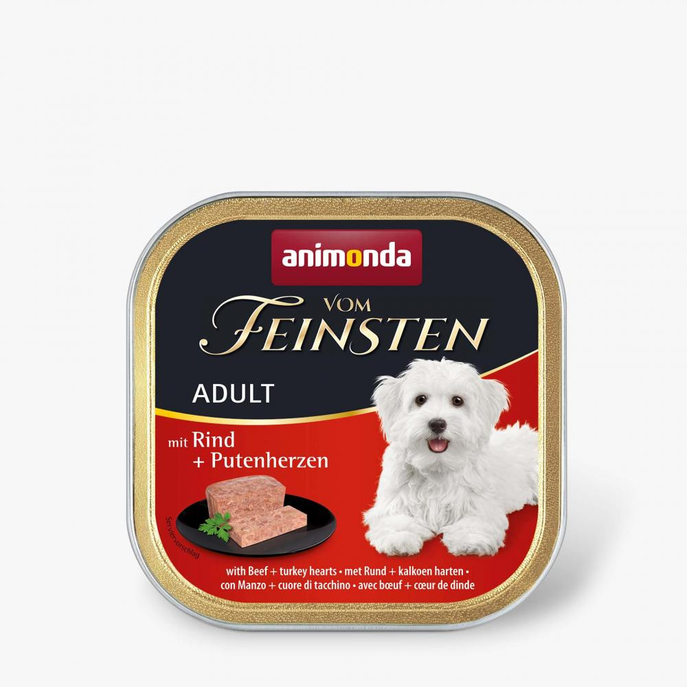 Animonda Vom Feinsten Adult With Beef + Turkey Hearts 150 г (AM-82612) - зображення 1