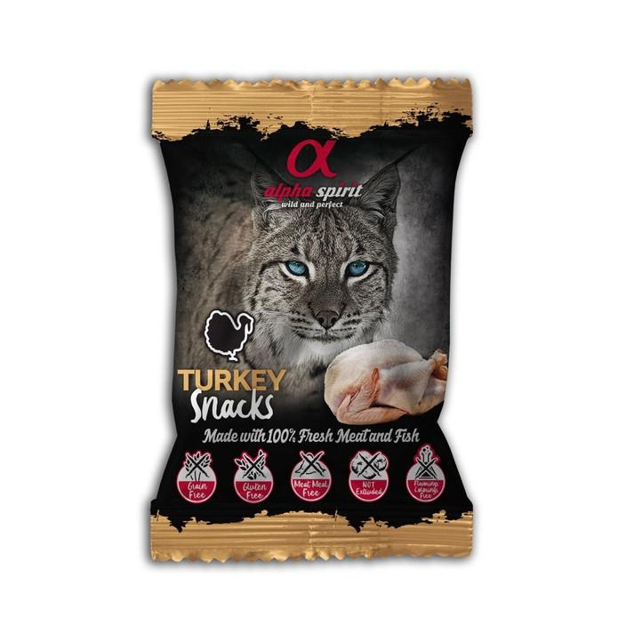 Alpha Spirit Cat Snacks Turkey, 50 г (as8002350) - зображення 1