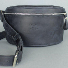   The Wings Женская поясная сумка кожаная  винтажная TW-BeltBag-blue-crz Синяя