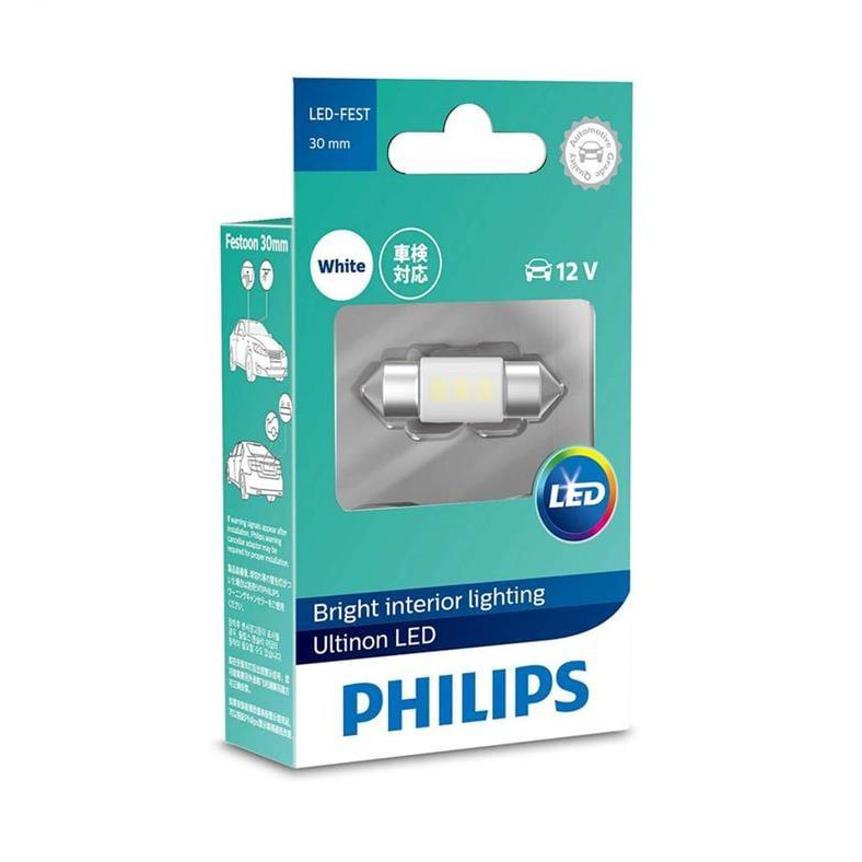 Philips C10W Ultinon Festoon 30mm 12V (11860ULWX1) - зображення 1