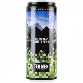   Ten Men brewery Пиво  One Hard Day світле нефільтроване з/б, 330 мл (4820277950121)