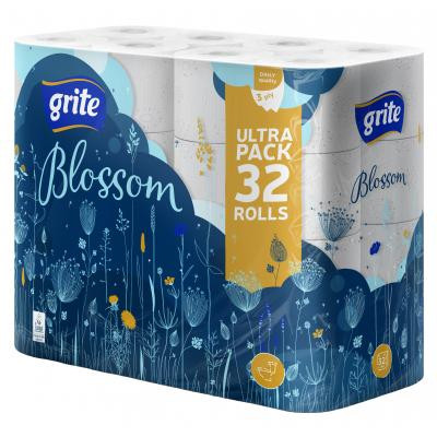 Grite Туалетний папір  Blossom 3 шари 32 рулони (4770023348798) - зображення 1