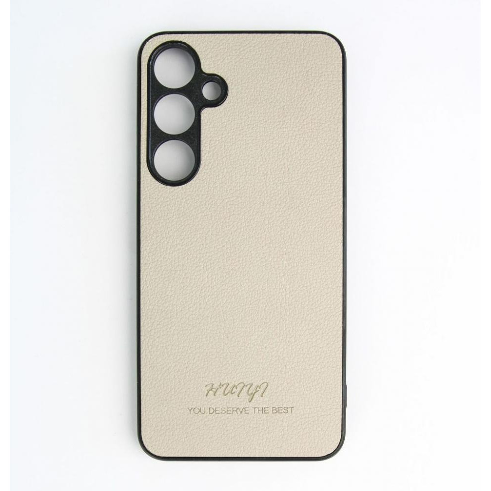 Huryl Leather Case Samsung Galaxy S24+ Cream - зображення 1