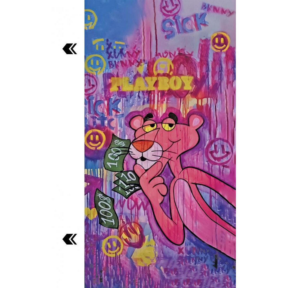 Blade Hydrogel Screen Protection (P) back Graffiti Cartoon series Pink panther - зображення 1