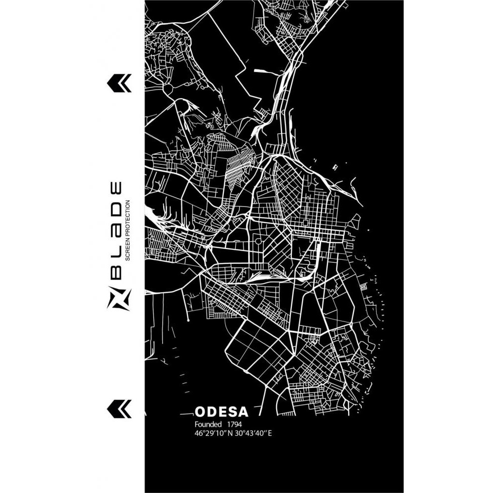 Blade Hydrogel Screen Protection (Print_Plotter) back Cities of Ukraine series Odesa - зображення 1