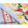 Руно Вафельний кухонний рушник Весняні квіти 2  блакитний 45х80 см (202.15_Весняні квіти_2) - зображення 3