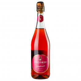   Decordi Вино ігристе Decordi Lambrusco Rosato Amabile, рожеве, напівсолодке, 8%, 0,75 л (8008820148829)