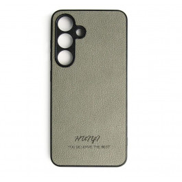   Huryl Leather Case Samsung Galaxy S24 Gray