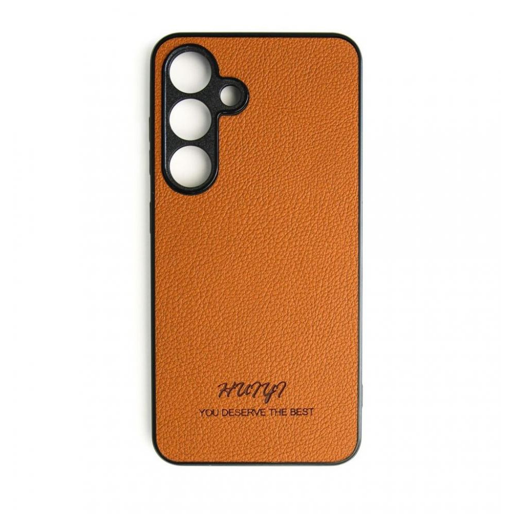 Huryl Leather Case Samsung Galaxy S24 Brown - зображення 1