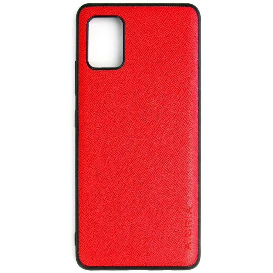 AIORIA Cross Pattern Case для Samsung Galaxy A51 5G Red - зображення 1