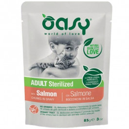 OASY Adult Sterilized з лососем 85 г (8053017343808)