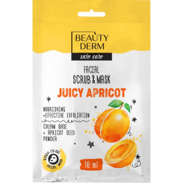   Beauty Derm Маска-скраб для обличчя  Juicy Apricot 10 мл