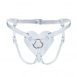   Feral Feelings Hearts Strap-on Belt White (SO9418)