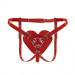   Feral Feelings Hearts Strap-on Belt Red (SO9315)