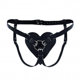   Feral Feelings Hearts Strap-on Belt Black (SO9417)