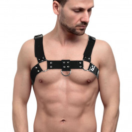   Feral Feelings Чоловічі портупеї на груди  - Bulldog Harness Black (SO9304)