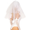 Leg Avenue Фата нареченої  Tiered bridal veil O/S (SO9232) - зображення 2