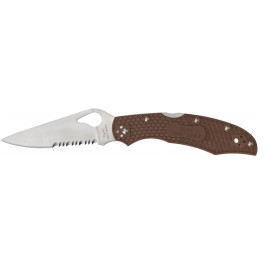   Spyderco Byrd Cara Cara 2 Serrator Brown (BY03PSBN2)