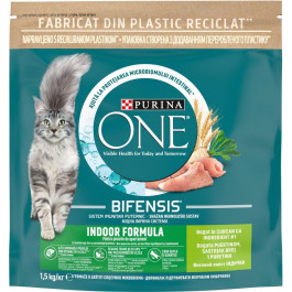   Purina One Indoor Formula Cat Turkey 1,5 кг (7613035514669)