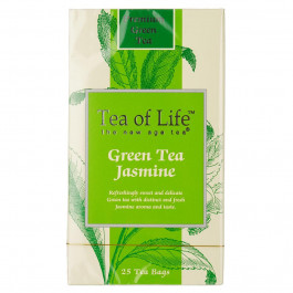   Tea of Life Чай зеленый Tea of Life с ароматом жасмина 25*2г/уп (0680275046929) (582937)