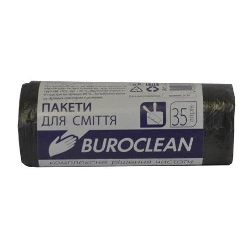 Buroclean пакеты мусорные Пакеты для мусора 35л/30 шт.Eurostandart плотные черные 10200012 (10200012 x 126702) - зображення 1