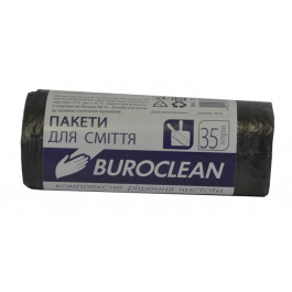   Buroclean пакеты мусорные Пакеты для мусора 35л 30 шт. 10200011 черные (10200011 x 110612)