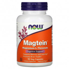 Now Треонат магния  Magtein magnesium l-threonate 90 капсул