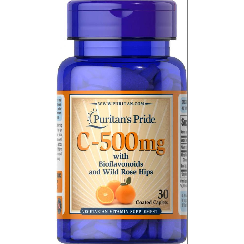 Puritan's Pride Vitamin C 500 mg with Citrus Bioflavonoids and Rose - зображення 1
