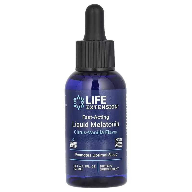 Life Extension Швидкодіючий рідкий мелатонін з цитрусово-ванільним смаком, Fast-Acting Liquid Melatonin Citrus-Vani - зображення 1