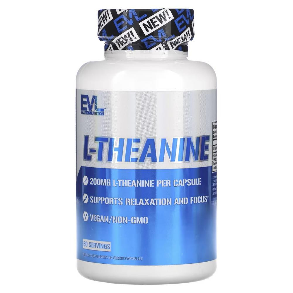 Evlution Nutrition L-Theanine 200 mg 60 Veggie Capsules - зображення 1