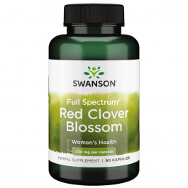   Swanson Red Clover Blossom 430 mg Full Spectrum, 90 капсул