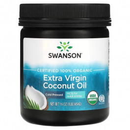   Swanson Coconut Oil Extra Virgin 100% Organic, 454 г