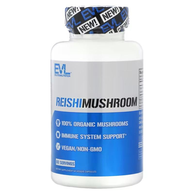 Evlution Nutrition Рейші  Reishi Mushroom 60 Veggie Capsules - зображення 1