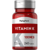 Piping Rock Вітамін К  Vitamin K 100 mcg 240 Tablets - зображення 1