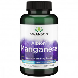   Swanson Марганец  Albion Manganese, 40 mg, 180 Capsules