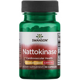   Swanson Nattokinase 2000 Fibrinolytic Units 100 mg 30 Caps