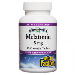   Natural Factors Melatonin 5 mg 90 Chewable Tablets