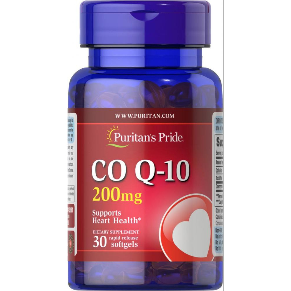 Puritan's Pride Co Q-10 200 mg 30 капс - зображення 1