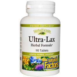   Natural Factors Ultra-Lax, Herbal Formula, 90 Tablets