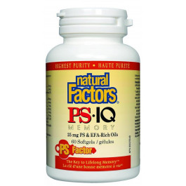   Natural Factors PS - IQ Memory, 60 Softgels