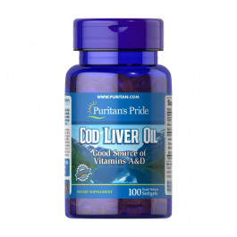   Puritan's Pride Cod Liver Oil 415 mg 100 капсул