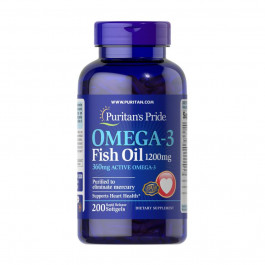   Puritan's Pride Omega-3 Fish Oil 1200 mg (360 mg Active Omega-3)200 Softgels