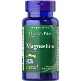   Puritan's Pride Magnesium 250 mg 100 caplets