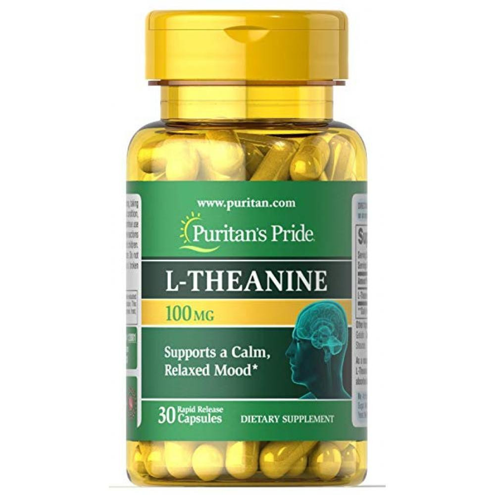 Puritan's Pride L-Theanine 200 mg 60 Caps - зображення 1