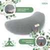 IDEIA Подушка  для йоги и медитации с гречневой шелухой 46х25х10 Серая (4820182658655) - зображення 1