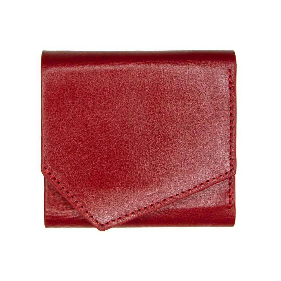 Grande Pelle Жіночий червоний гаманець з гладкої шкіри ручної роботи  (19307) - зображення 1